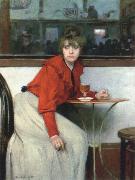 chica in a bar Ramon Casas